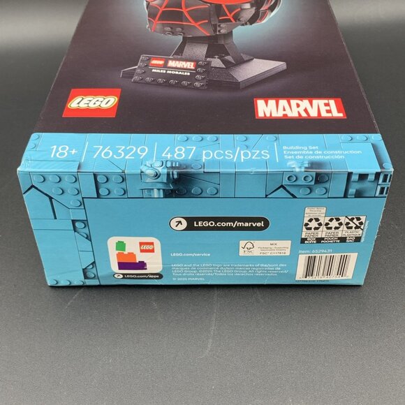 LEGO Marvel Miles Morales Mask 76329 Spider-Man Helmet 487 pcs New Sealed - Picture 5 of 7